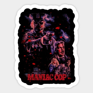 Beware The Maniac Cop Classic Horror Movie Tee Sticker